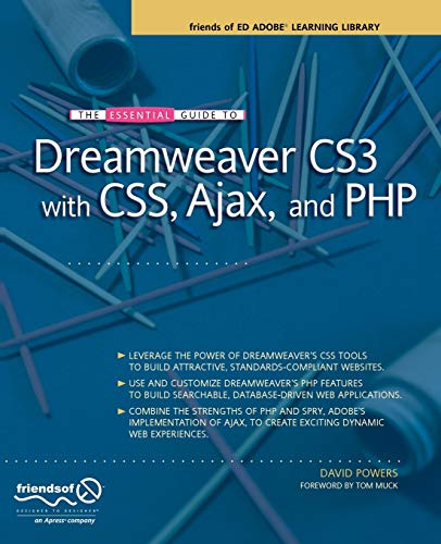 Beispielbild fr The Essential Guide to Dreamweaver CS3 with CSS, Ajax, and PHP zum Verkauf von Better World Books