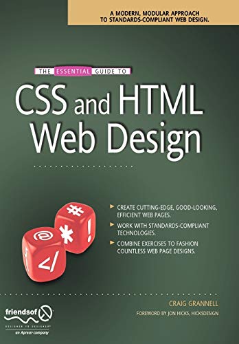 The Essential Guide to CSS and HTML Web Design (Essentials) (9781590599075) by Grannell, Craig