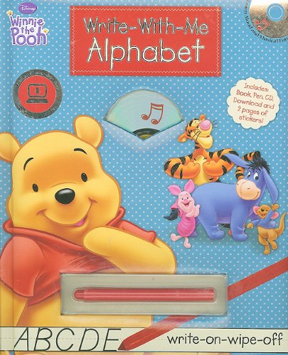 Stock image for Disney Winnie The Pooh Write-With-Me Alphabet (Write-on wipe-off book with marker and audio CD) for sale by HPB-Diamond