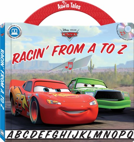 Imagen de archivo de Disney/Pixar Cars Racin' from A to Z (Hardcover handle book with audio CD) (Audio Tales) a la venta por More Than Words