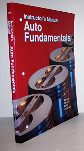 Stock image for Auto Fundamentals Instructor's Manual for sale by HPB-Red