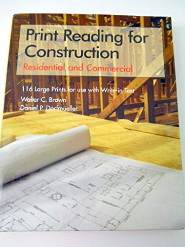 9781590703472: Print Reading for Construction: Residential and Commercial : Write-In Text With 116 Large Prints