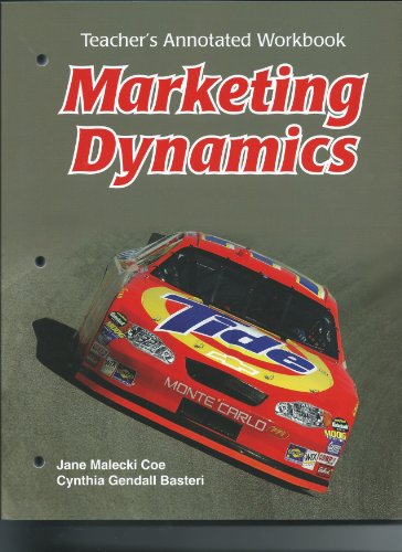 Imagen de archivo de Marketing Dynamics Teacher's Annotated Workbook a la venta por Allied Book Company Inc.
