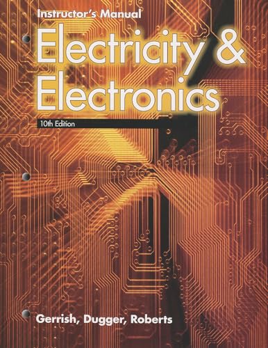 Imagen de archivo de Electricity & Electronics, Instructor's Manual a la venta por HPB-Red