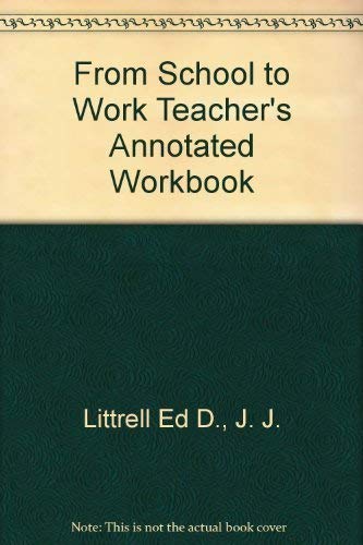 Imagen de archivo de From School to Work, Teacher's Annotated Workbook a la venta por HPB-Red