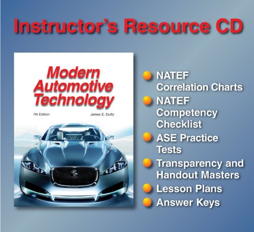 9781590709658: Modern Automotive Technology Instructor's Resource Cd