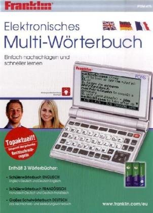 9781590744628: Franklin PSW-475: Elektronisches Multi-Wrterbuch Deutsch<->Englisch und Deutsch<->Franzsisch, Groes Wrterbuch Deutsch