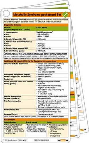 9781591030652: Metabolic Syndrome Pocketcard Set