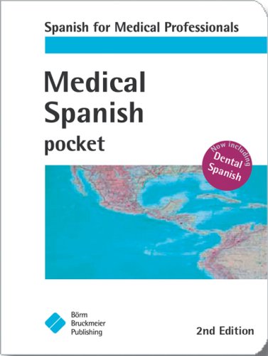 Imagen de archivo de Medical Spanish pocket EnglishSpanish, Spanish for Medical Professionals a la venta por PBShop.store US