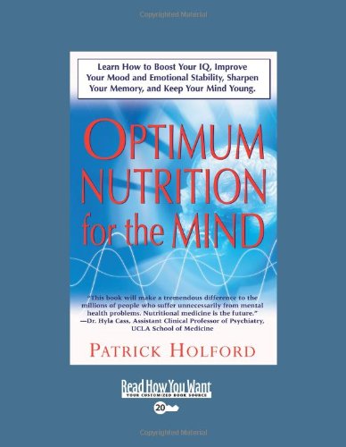 Optimum Nutrition for the Mind Holford, Patrick