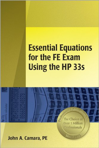 Stock image for Essential Equations for the FE Exam Using the Hp 33s for sale by HPB-Emerald