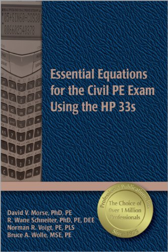 Imagen de archivo de Essential Equations for the Civil PE Exam Using the HP 33s a la venta por HPB-Red