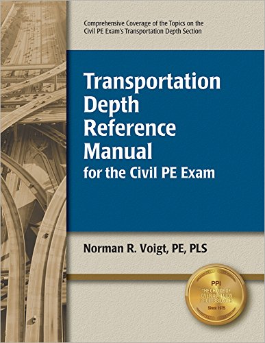 Stock image for Transportation Depth Reference Manual for the Civil PE Exam for sale by Shakespeare Book House