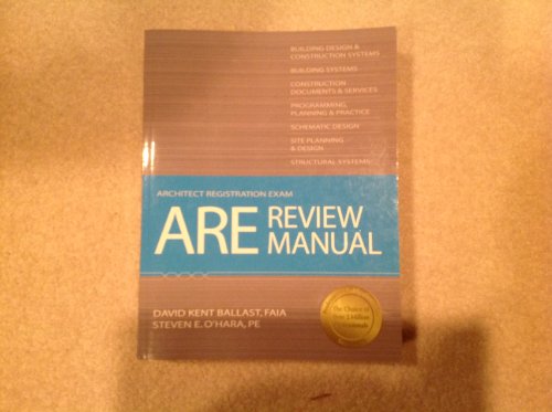 Stock image for ARE Review Manual for sale by Better World Books
