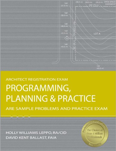 Beispielbild fr Programming, Planning Practice: ARE Sample Problems and Practice Exam zum Verkauf von Zoom Books Company