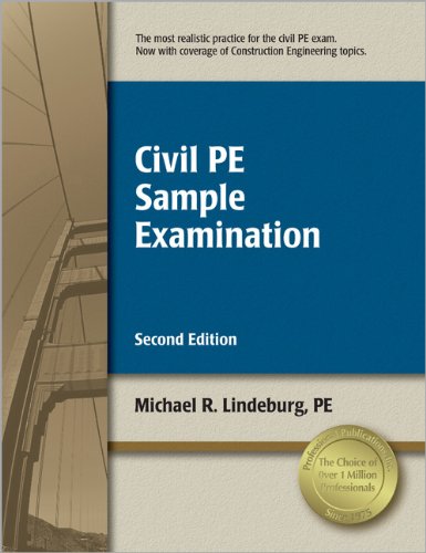 Beispielbild fr Civil PE Sample Examination zum Verkauf von SecondSale