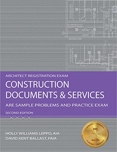 Stock image for Construction Documents and Services: ARE Sample Problems and Practice Exam for sale by Better World Books