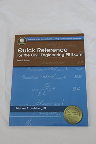 9781591263838: Quick Reference for the Civil Engineering PE Exam