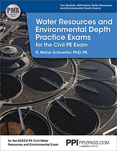 Beispielbild fr PPI Water Resources and Environmental Depth Practice Exams for the Civil PE Exam " A Realistic Practice Exam for the NCEES PE Civil Water Resources and Environmental Exam zum Verkauf von BooksRun