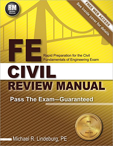 9781591264392: FE Civil Review Manual: Rapid Preparation for the Civil Fundamentals of Engineering Exam