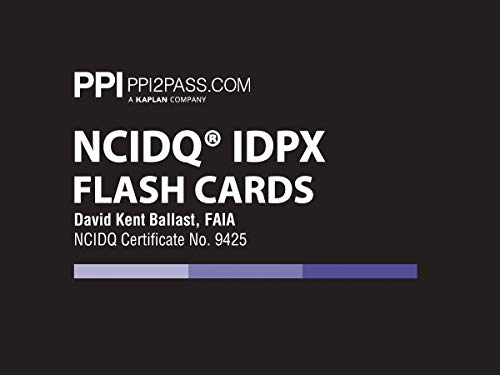 Imagen de archivo de PPI NCIDQ IDPX Flash Cards (Cards)   More Than 200 Flashcards for the NCDIQ Interior Design Professional Exam a la venta por Buchpark