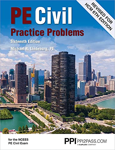 Beispielbild fr PPI PE Civil Practice Problems, 16th Edition " Comprehensive Practice for the NCEES PE Civil Exam zum Verkauf von Books From California