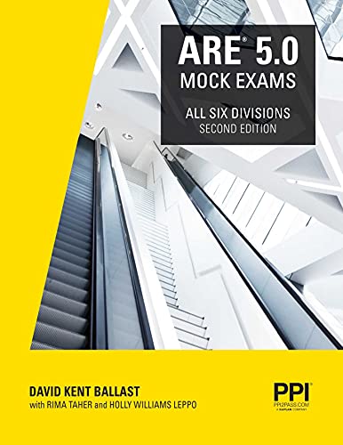Imagen de archivo de PPI ARE 5.0 Mock Exams All Six Divisions, 2nd Edition  " Practice Exams for Each NCARB 5.0 Exam Division a la venta por Byrd Books