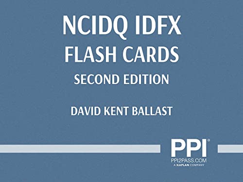 Stock image for PPI NCIDQ IDFX Flash Cards (Cards), 2nd Edition ? More Than 200 Flashcards for the NCIDQ Interior Design Fundamentals Exam for sale by GF Books, Inc.