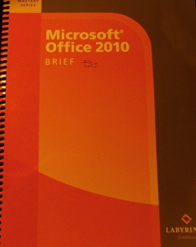 Imagen de archivo de Microsoft Office 2010 : Brief a la venta por HPB-Red
