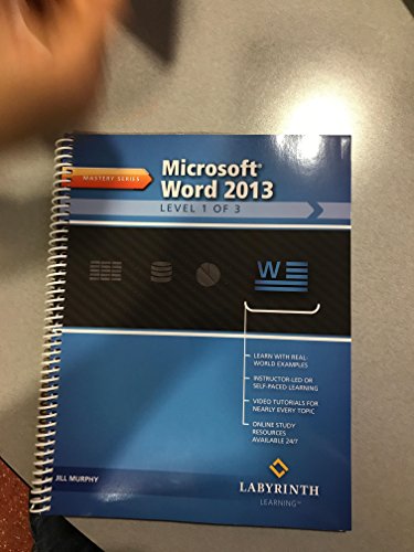 Stock image for MICROSOFT OFFICE WORD 2013:LEV for sale by Better World Books