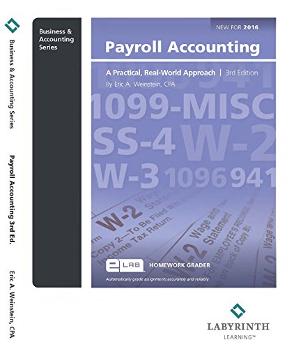 Imagen de archivo de PAYROLL ACCOUNTING a la venta por HPB-Red