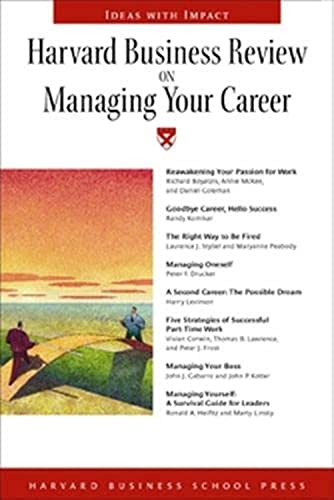 Stock image for Harvard Business Review on Managing Your Career ("Harvard Business Review" Paperback S.) for sale by AwesomeBooks
