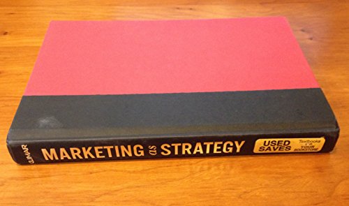 Beispielbild fr Marketing as Strategy: Understandind the CEO's Agenda for Driving Growth and Innovation zum Verkauf von Anybook.com