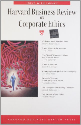 Imagen de archivo de Harvard Business Review on Corporate Ethics (Harvard Business Review Paperback Series) a la venta por Wonder Book