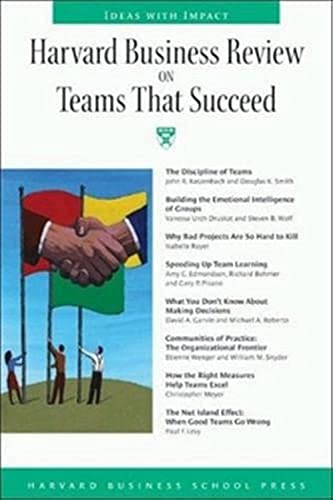 Stock image for Harvard Business Review on Teams That Succeed ("Harvard Business Review" Paperback) for sale by Reuseabook
