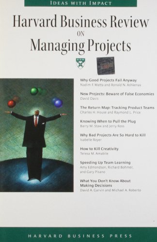 Beispielbild fr Harvard Business Review On Managing Projects (Harvard Business Review Paperback Series) zum Verkauf von Wonder Book