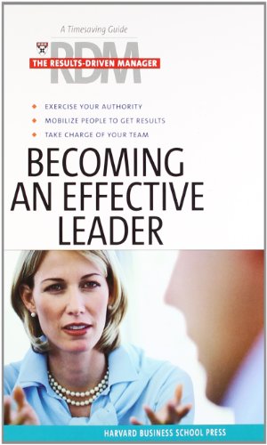 Imagen de archivo de Becoming an Effective Leader (Results Driven Manager) a la venta por SecondSale