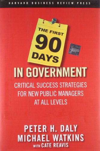 Beispielbild fr The First 90 Days in Government : Critical Success Strategies for New Public Managers at All Levels zum Verkauf von Better World Books