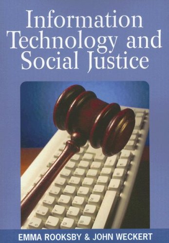 Beispielbild fr Information Technology and Social Justice zum Verkauf von Ergodebooks