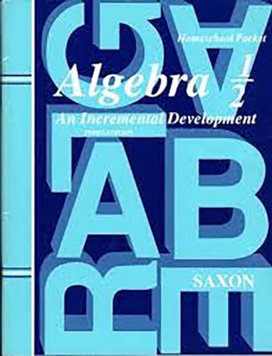 Imagen de archivo de Algebra 1/2 Answer Key a la venta por Half Price Books Inc.