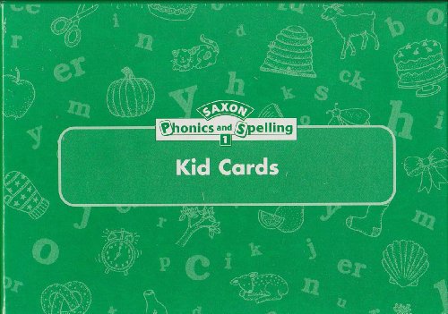 Imagen de archivo de Saxon Phonics And Spelling, Grade 1: Kids Cards Set With Storage Case (2002 Copyright) a la venta por ~Bookworksonline~