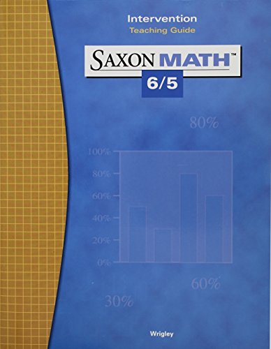 Beispielbild fr Saxon Math 6/5 TE Intervention Guide zum Verkauf von TextbookRush