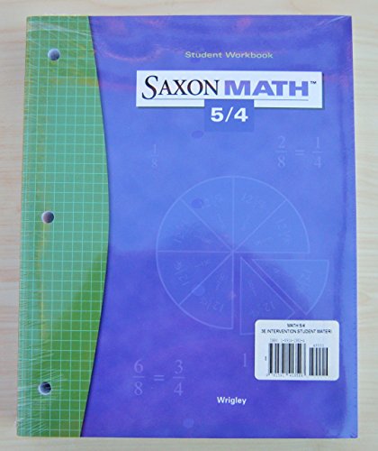 Saxon Math 5/4 Special Populations: Intervention Student Materials (9781591413523) by SAXON PUBLISHERS