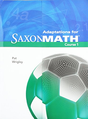 Stock image for Classroom Package 2007: Adaptation (Saxon Math Course 1) for sale by GetitBooks
