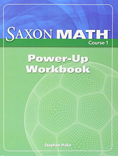 Beispielbild fr Saxon Math Course 1 Power-up Workbook zum Verkauf von TextbookRush