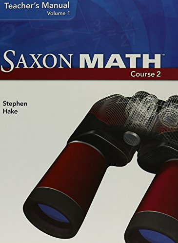 Beispielbild fr Saxon Math, Course 2, Vol. 1: Teacher Manual zum Verkauf von BooksRun