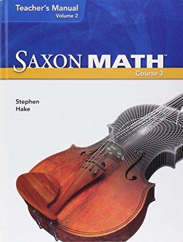 Saxon Math, Vol. 2: Teacher Manual ,Course 3 (9781591418870) by Various