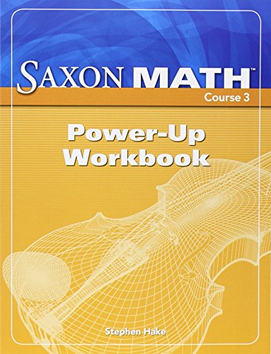 Beispielbild fr Power-Up Workbook (Saxon Math Course 3) zum Verkauf von Front Cover Books