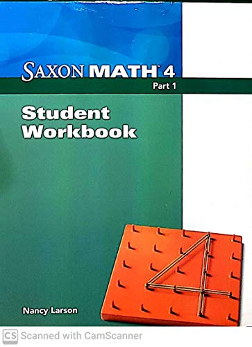 Stock image for Saxon Math 4 Student Workbook Part 1 for sale by Better World Books