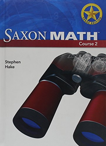 Imagen de archivo de Saxon Math Course 2, Texas Edition ; 9781591419990 ; 1591419999 a la venta por APlus Textbooks
